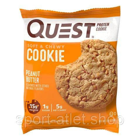 Батончик Quest Nutrition Protein Cookie, 59 грам Арахісове масло