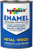 Эмаль алкидная Kompozit® (Синий RAL 5010, Фасовка: 2,8 кг, Блеск: Глянцевый)
