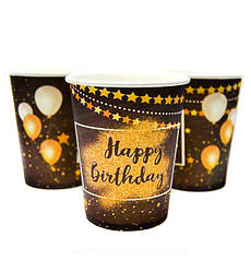 Паперові стаканчики "Happy" 10 шт, Польща, 250 мл, картон високої якості