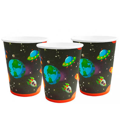 Одноразові склянки "Cosmos" (10 шт), 250 мл, фото 1