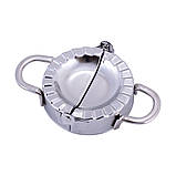 Форма для ліплення вареників з нержавіючої сталі 13х8,5х3см KM-8837, фото 4