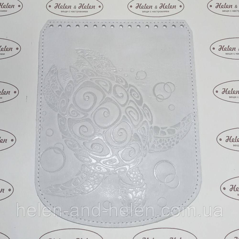 Клапан для рюкзака "Черепаха". Колір Білий, фото 1