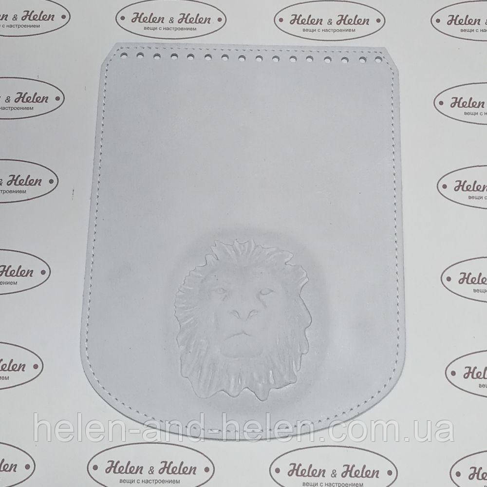 Клапан для рюкзака "Лев". Колір Білий, фото 1