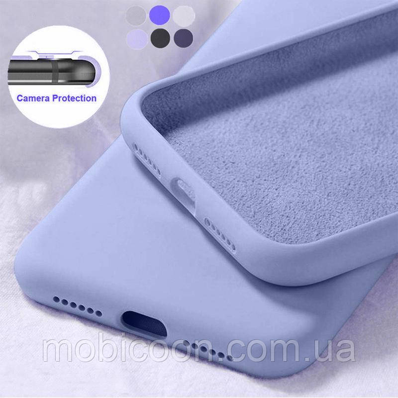 Чохол Silicone Case full для Xiaomi Redmi Note 10 Pro Lilac