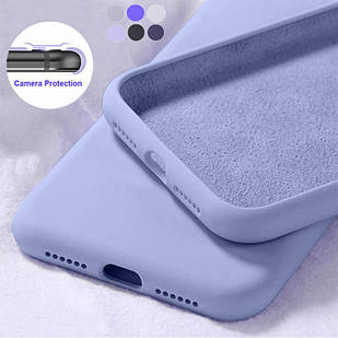 Чохол Silicone Case full для Xiaomi Redmi Note 10 Pro Lilac