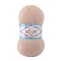 Alize COTTON GOLD FINE BABY (Коттон Голд Файн Бейби) № 161 пудровый (Пряжа хлопок с акрилом, нитки для