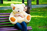 Плюшевий ведмедик м'яка іграшка Потап 90 см Персикововий Подарунок дівчині, фото 5