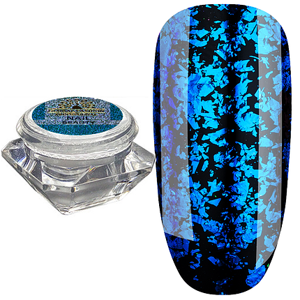 Пластівці юкі Color Foil Global Fashion №09, блакитний, фото 1