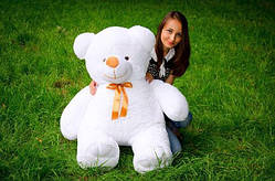 Плюшевий ведмедик м'яка іграшка Ветли 130 см Білий Подарунок дівчині