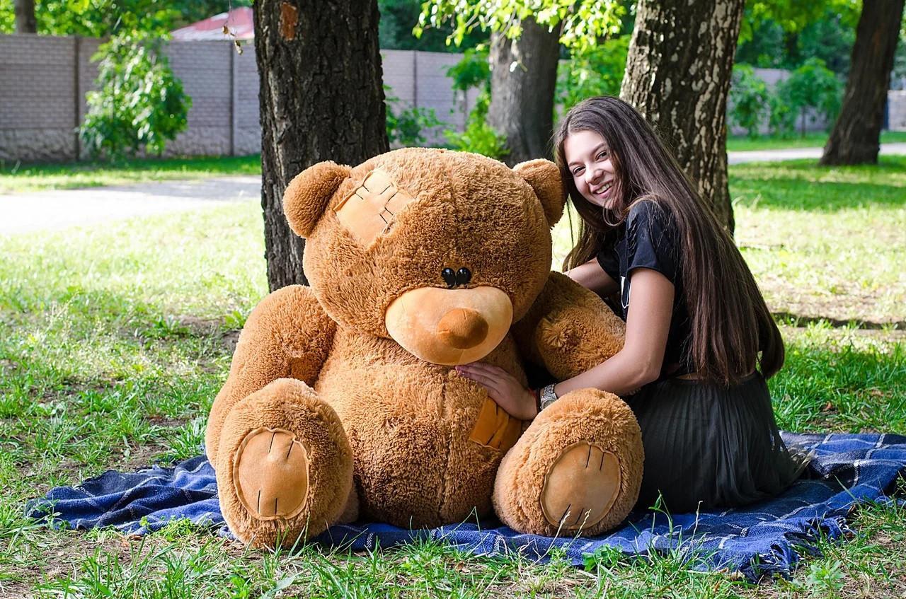 Плюшевий ведмедик м'яка іграшка Потап 180 см Коричневий Подарунок дівчині, фото 1