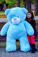 Великий плюшевий ведмідь 2 метри М'яка іграшка Самий величезний плюшевий ведмедик 200 см в Подарунок для дівчини Блакитний