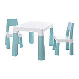 Дитячий функціональний столик POPPET "Моно Блу" та два стільця. POPPET PP-005WB-2, фото 2