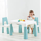 Дитячий функціональний столик POPPET "Моно Блу" та два стільця. POPPET PP-005WB-2, фото 5
