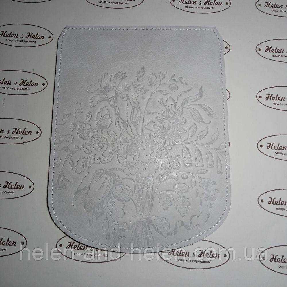 Клапан для рюкзака "Букет". Колір Білий, фото 1