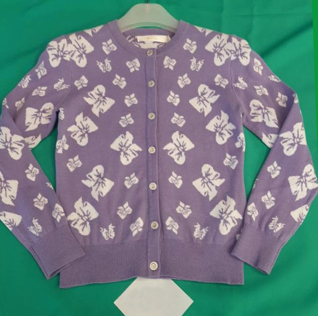 Кофта з бантиками для дівчаток, р. 134-164, бузковий