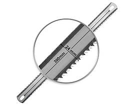 Полотно ножівне Глобус Дерево-Метал 2 сторони 300х24 мм (ціна за 72 шт.)