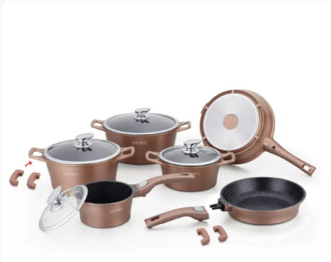 Набір каструль Royalty Line RL-ES2014M Copper