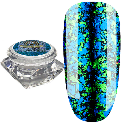 Хлопья юки Fire Works Global Fashion №11, бирюзово-зеленый, фото 1