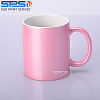 Чашка для сублимации перламутровая (розовый)