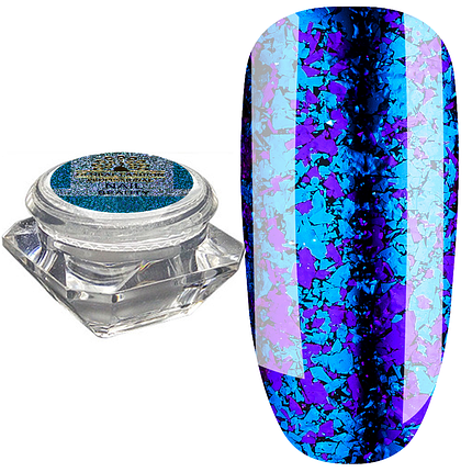 Пластівці юкі Fire Works Global Fashion №08, синьо-фіолетовий, фото 1