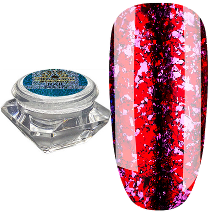 Пластівці юкі Fire Works Global Fashion №09, рожево-червоний, фото 1