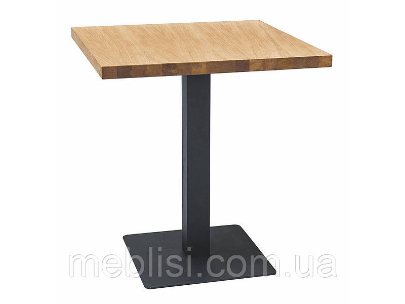 Стіл PURO LAMINAT колір дуб чорний 60X60 (Signal)