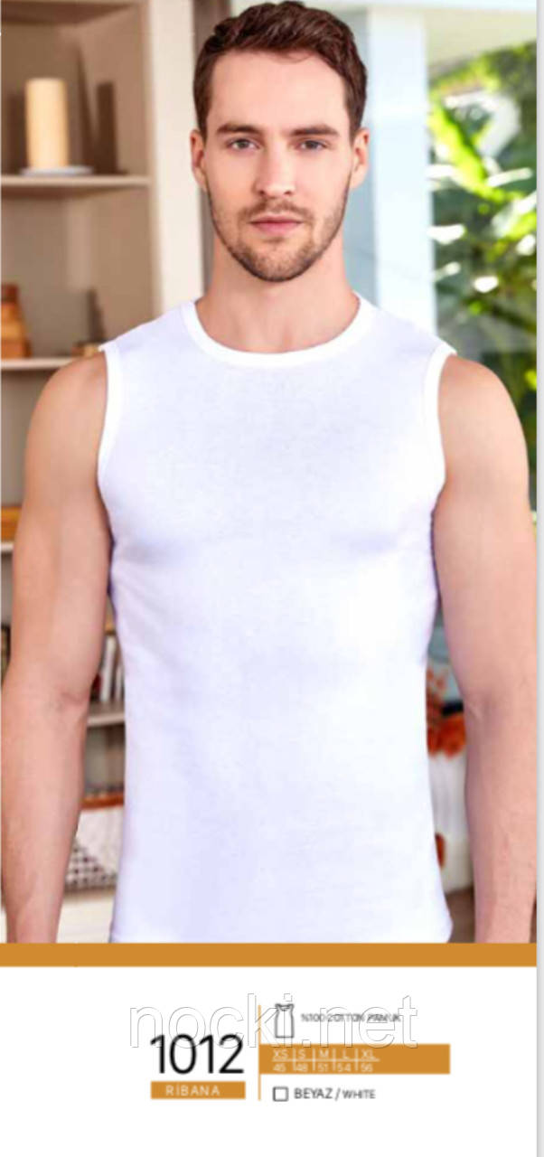 Безрукавка чоловіча біла пр-во Туреччина Berrak, фото 1