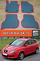 ЕВА коврики Сеат Альтеа 2004-2015. EVA резиновые ковры на Seat Altea