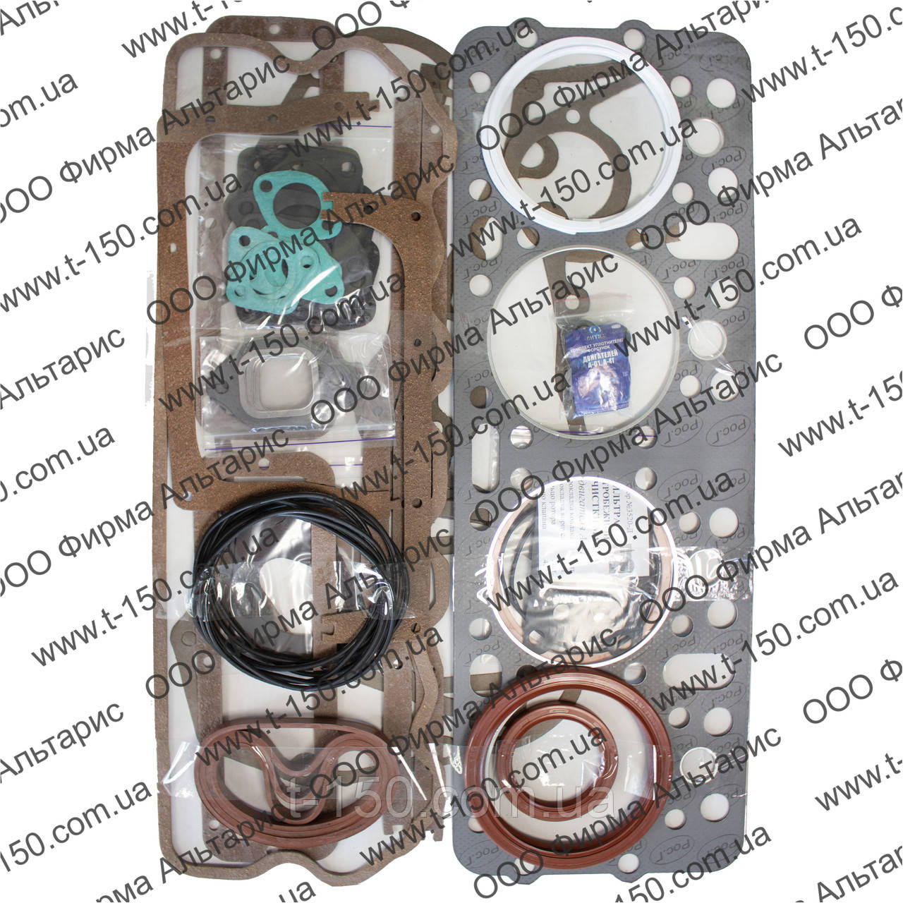 Набір прокладок двигуна ДТ-75/ДЗ-123/А-41 повний з РТІ преміум, фото 1