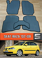 ЕВА коврики Сеат Ибица 2002-2008. EVA резиновые ковры на Seat Ibiza