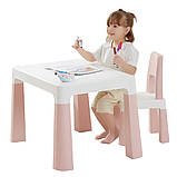 Дитячий функціональний столик POPPET "Моно Блу" та два стільця. POPPET PP-005WB-2, фото 6