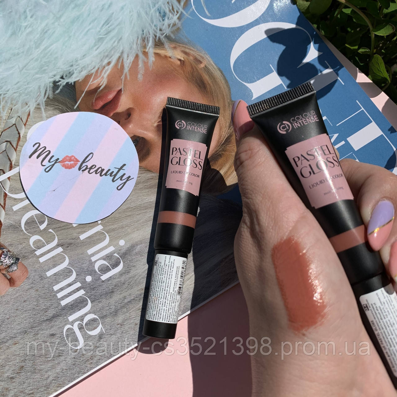 Блиск для губ з кісточкою Pastel Gloss № 004