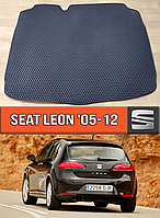ЕВА коврик в багажник Сеат Леон 2005-2012. EVA ковер багажника на Seat Leon 2