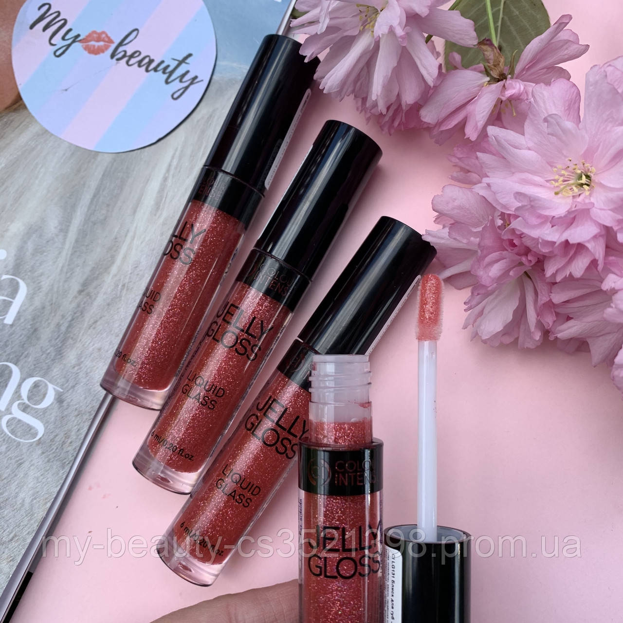 Блиск для губ Jelly Gloss Colour INTENSE з ефектом "рідкого скла " №13