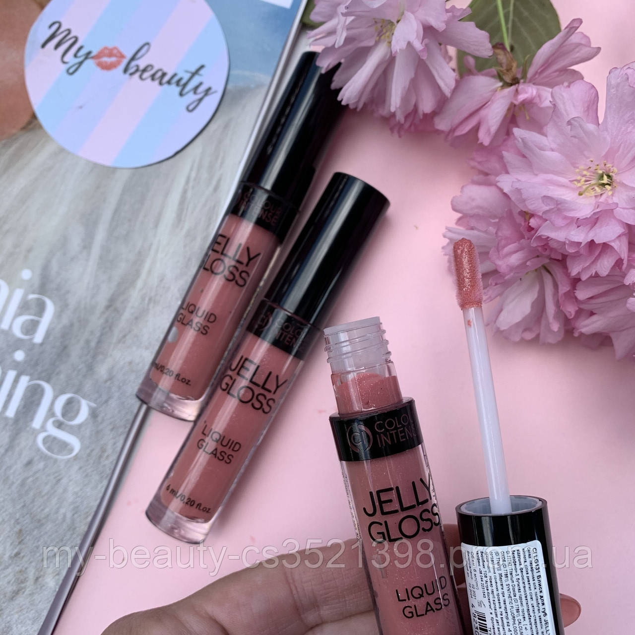 Блиск для губ Jelly Gloss Colour INTENSE з ефектом "рідкого скла " №10