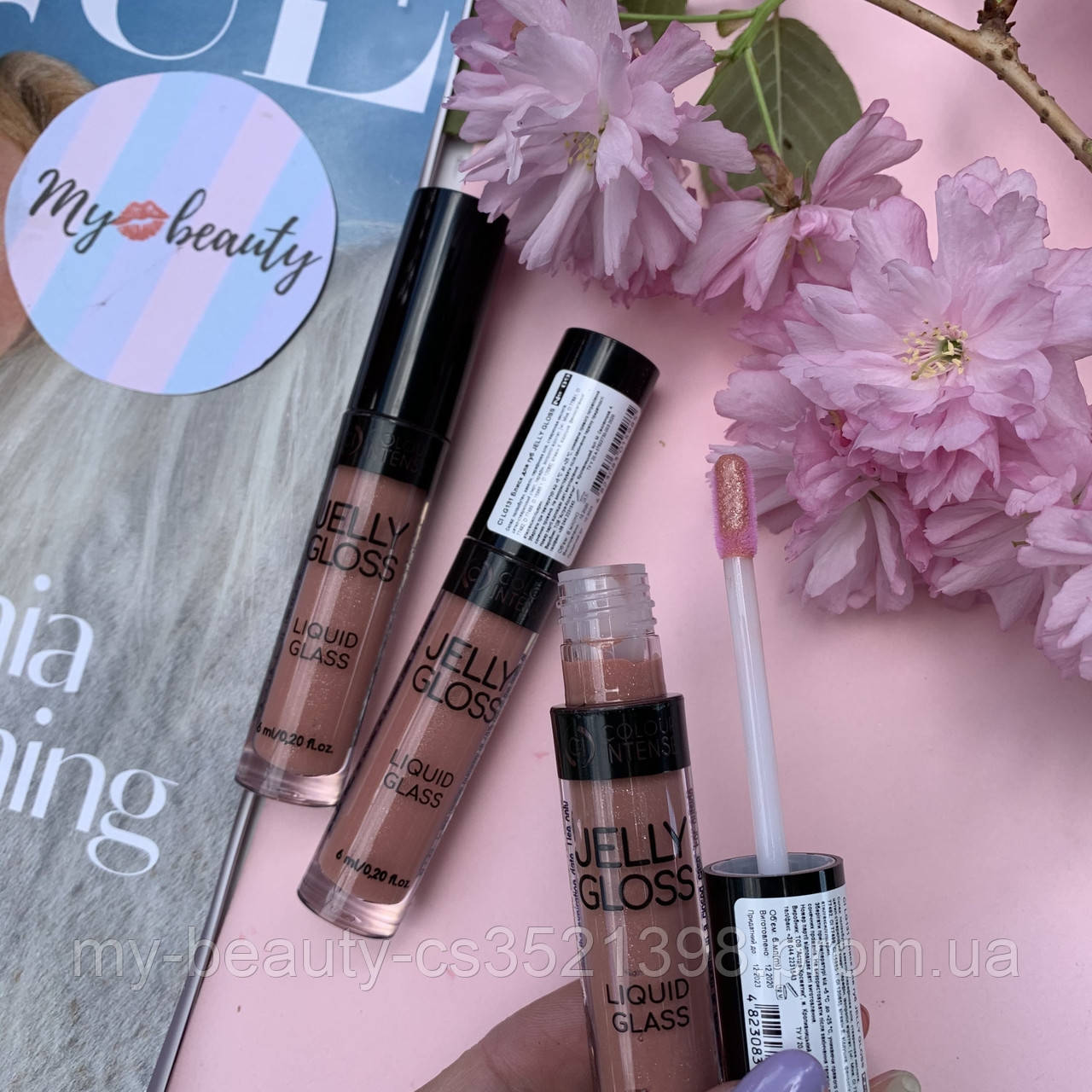 Блиск для губ Jelly Gloss Colour INTENSE з ефектом "рідкого скла " №9