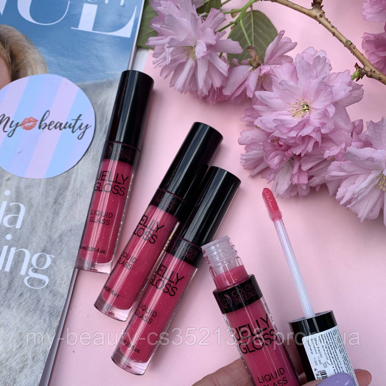 Блиск для губ Jelly Gloss Colour INTENSE з ефектом "рідкого скла " №5