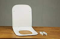 Сиденье для унитаза из термопласта с крышкой с микролифтом Canto 0339, Высококачественное туалетное сиденье