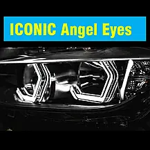 Ангельські очі Iconic Angel Eyes універсальні для BMW E92 F30 F31 F10 F34 F80, Benz, Subaru, фото 2