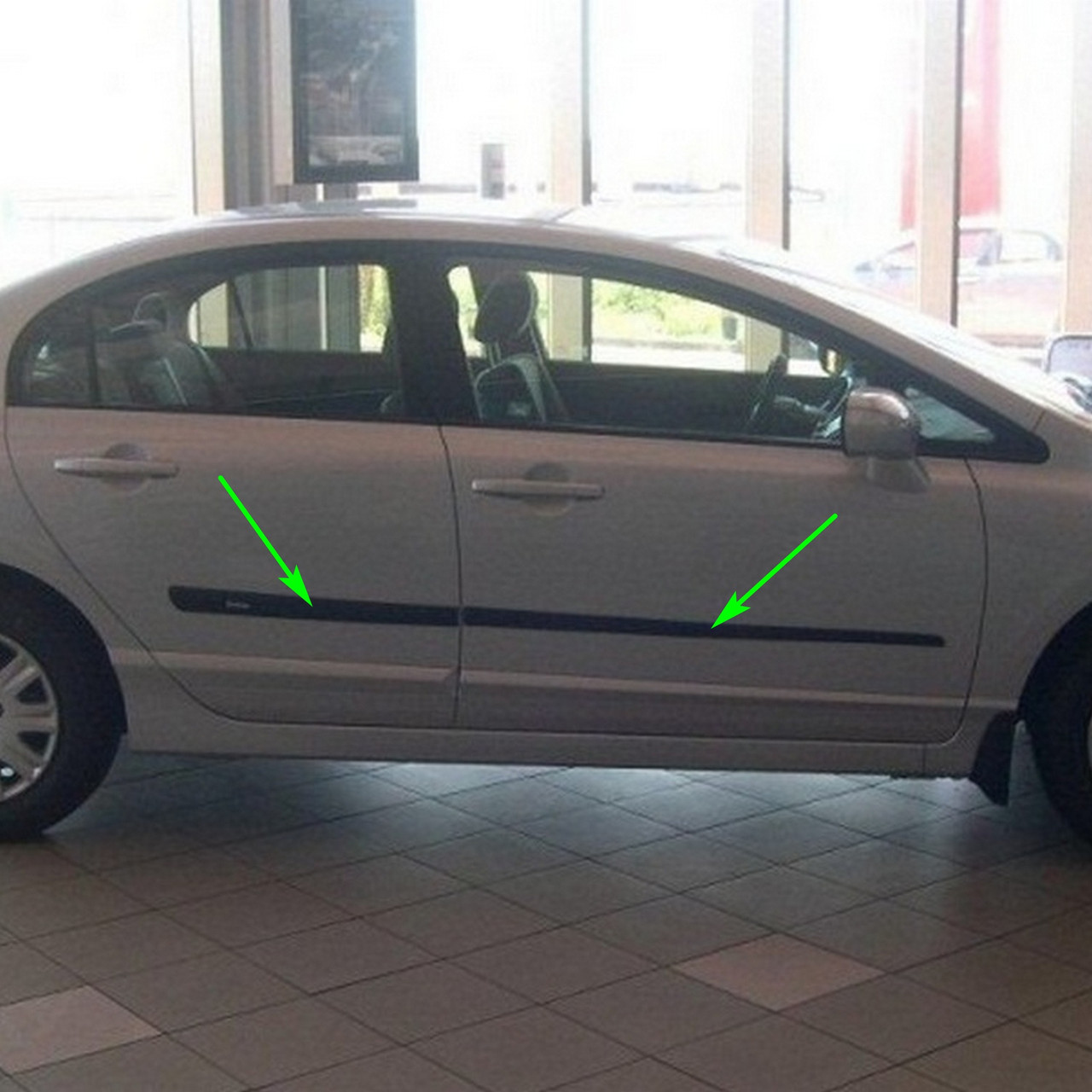 Молдинги на двері для Honda Civic Mk8 4Dr sedan 2006-2011