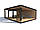 Сучасні альтанки у стилі мінімалізм Modern Gazebo 01 6х9м від виробника Thermowood Production, фото 3