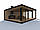 Сучасні альтанки у стилі мінімалізм Modern Gazebo 01 6х9м від виробника Thermowood Production, фото 4