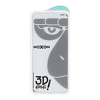 Защитное стекло для iPhone 7 Plus Moxom на весь экран 5д фирменное стекло на телефон айфон 7 плюс белое