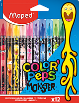 Фломастери COLOR PEPS MONSTER, 12 кол.