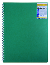 Зошит для нотаток CLASSIC, А4, 80 арк., клітинка, пластикова обкладинка, зелений