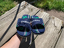 Чоловічі шльопанці SAHAB Сахаб Navy-Green сині з зеленим Оригінал, фото 6