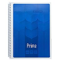 Тетрадь для записей PRIME, А4, 96 листов клетка, картонная обложка, синяя
