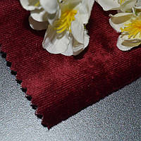 Мебельная ткань велюр Эурека (Eureka) вишнёвого цвета