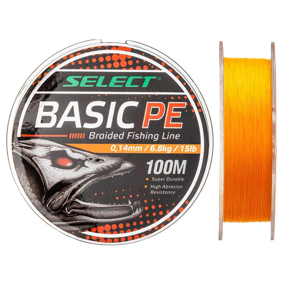Шнур Select Basic PE 100m (оранж.) 0.08mm 8lb/4kg