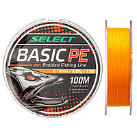 Шнур Select Basic PE 100m (оранж.) 0.08mm 8lb/4kg